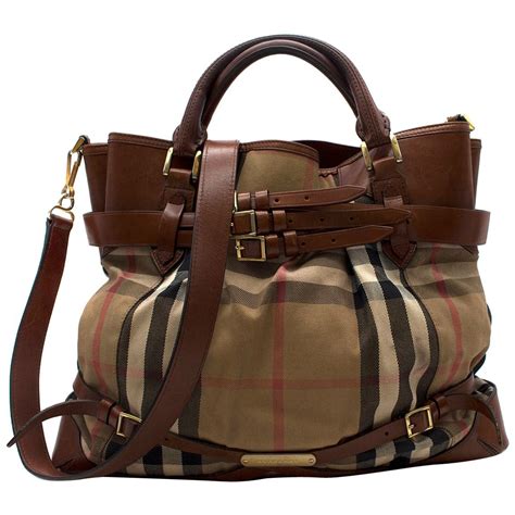 burberry nova check canvas leather satchel|Burberry handbags vintage.